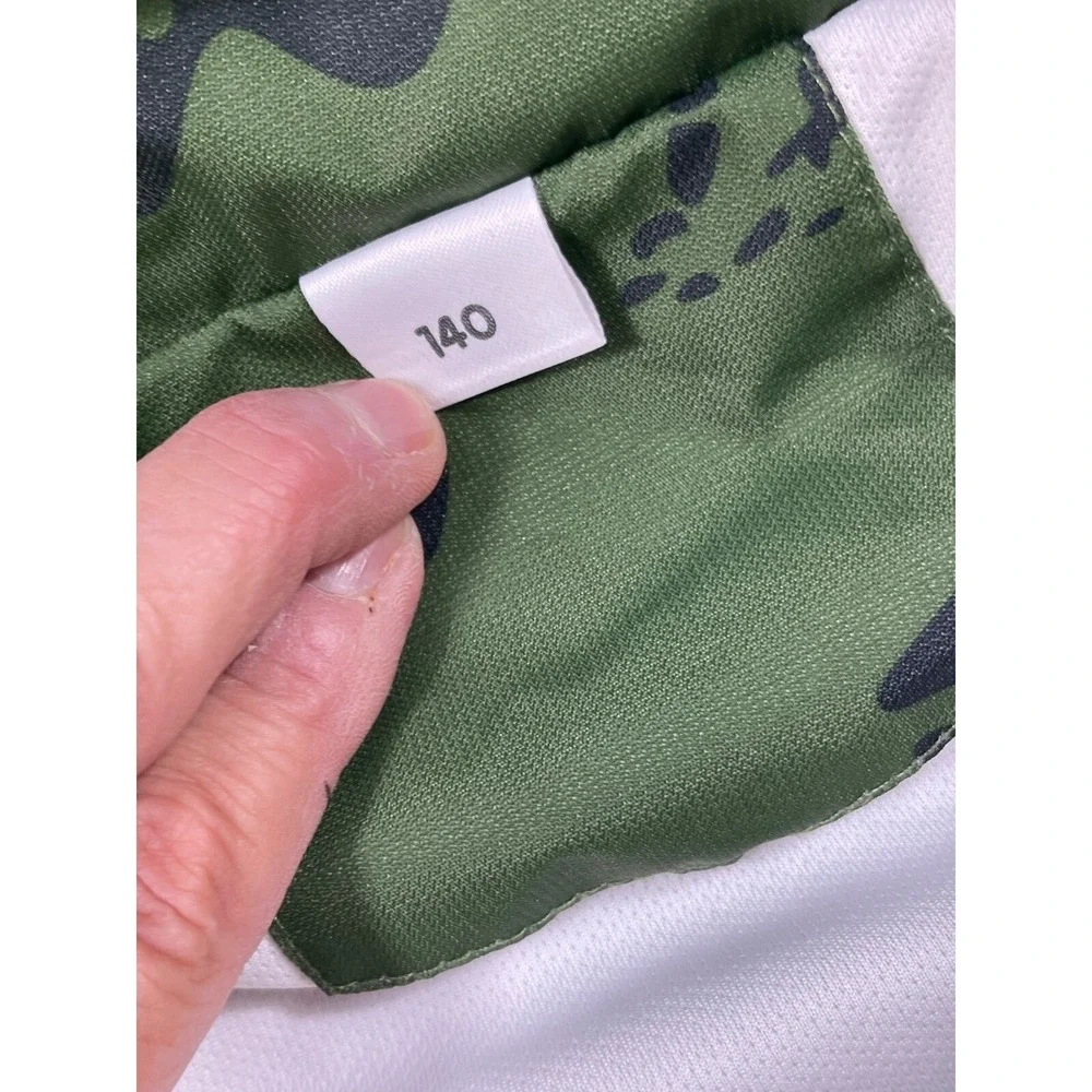 Top &‎ Sky Kids Dinosaur Rain Jacket Hooded Lightweight Green Size 140